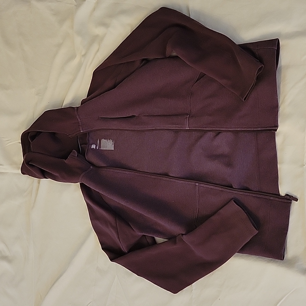 Maroon Zip-up Windbreaker